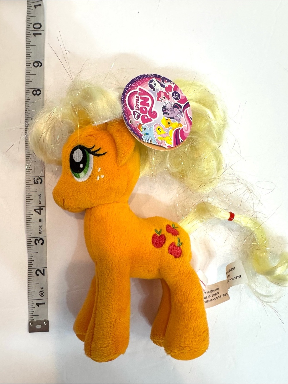 Hasbro My Little Pony Apple Jack 6.5" Aurora World Plush With Tags 2014 MLP